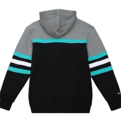 Men Mitchell & Ness Hoodies & Sweatshirts-Headcoach Hoody Vancouver Grizzlies