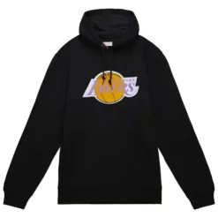 Men Mitchell & Ness Hoodies & Sweatshirts-Heavyweight Fleece Hoodie Los Angeles Lakers