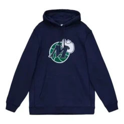 Men Mitchell & Ness Hoodies & Sweatshirts-Heavyweight Fleece Hoodie Dallas Mavericks