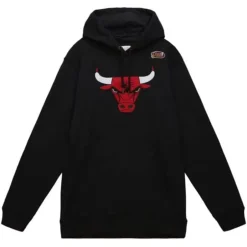 Men Mitchell & Ness Hoodies & Sweatshirts-Heavyweight Fleece Hoodie Chicago Bulls
