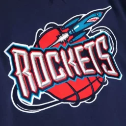 Men Mitchell & Ness Hoodies & Sweatshirts-Heavyweight Fleece Hoodie Houston Rockets