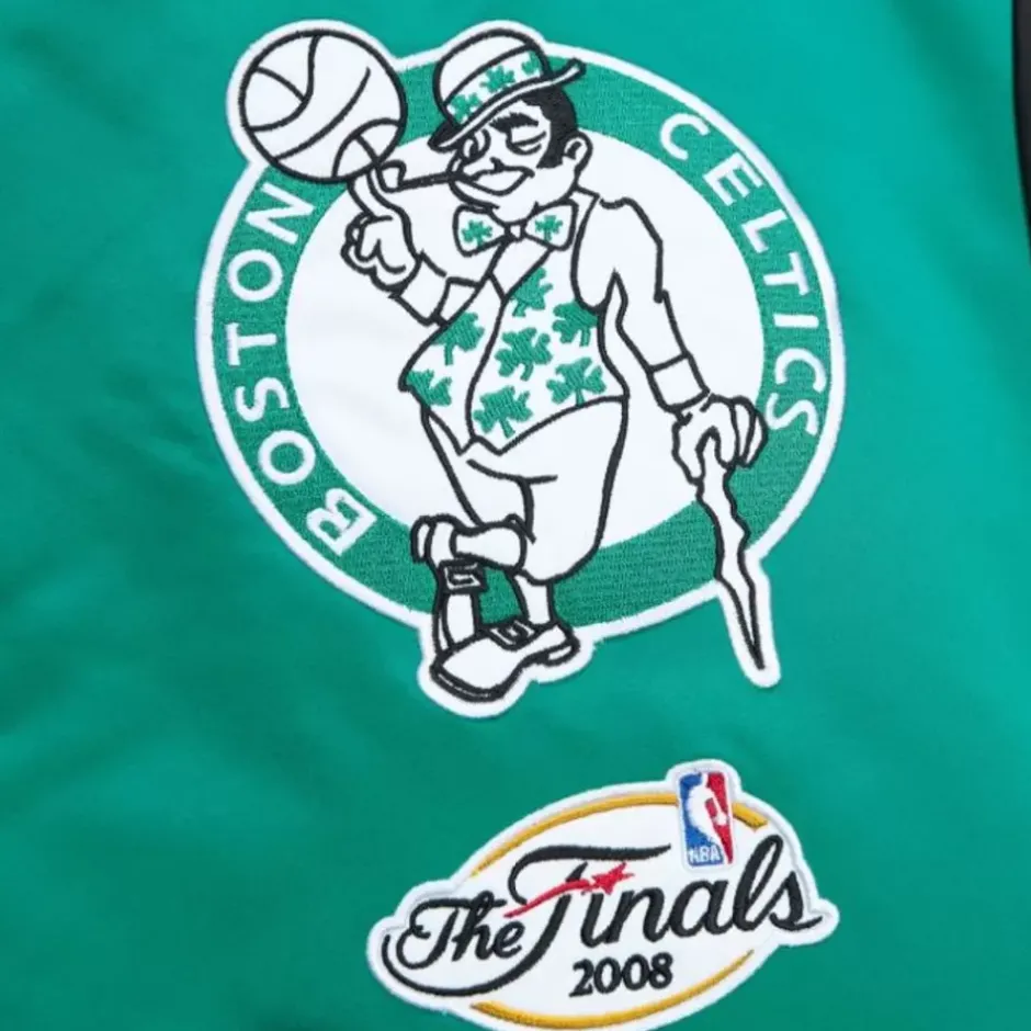 Men Mitchell & Ness Jackets & Outerwear-Heavyweight Satin Jacket Boston Celtics