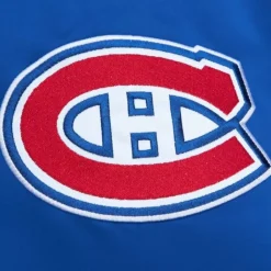 Men Mitchell & Ness Jackets & Outerwear-Heavyweight Satin Jacket Montreal Canadiens