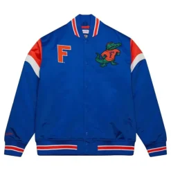 Men Mitchell & Ness Jackets & Outerwear-Heavyweight Satin Jacket University Of Florida