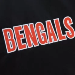 Men Mitchell & Ness Jackets & Outerwear-Heavyweight Satin Jacket Cincinnati Bengals