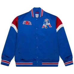 Men Mitchell & Ness Jackets & Outerwear-Heavyweight Satin Jacket New England Patriots