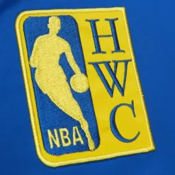 Men Mitchell & Ness Jackets & Outerwear-Heavyweight Satin Jacket Golden State Warriors