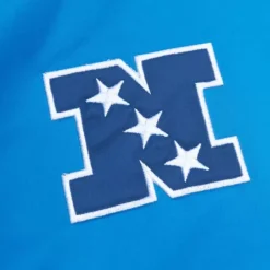 Men Mitchell & Ness Jackets & Outerwear-Heavyweight Satin Jacket Detroit Lions