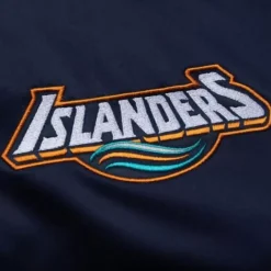 Men Mitchell & Ness Jackets & Outerwear-Heavyweight Satin Jacket New York Islanders