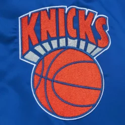 Men Mitchell & Ness Jackets & Outerwear-Heavyweight Satin Jacket New York Knicks