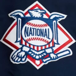 Men Mitchell & Ness Jackets & Outerwear-Heavyweight Satin Jacket Houston Astros