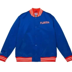 Men Mitchell & Ness Jackets & Outerwear-Heavyweight Satin Jacket University Of Florida