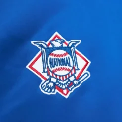 Men Mitchell & Ness Jackets & Outerwear-Heavyweight Satin Jacket New York Mets