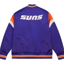 Men Mitchell & Ness Jackets & Outerwear-Heavyweight Satin Jacket Phoenix Suns