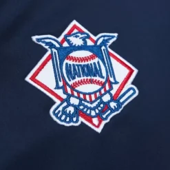 Men Mitchell & Ness Jackets & Outerwear-Heavyweight Satin Jacket Houston Astros