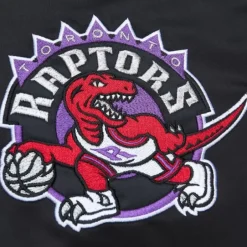 Men Mitchell & Ness Jackets & Outerwear-Heavyweight Satin Jacket Toronto Raptors