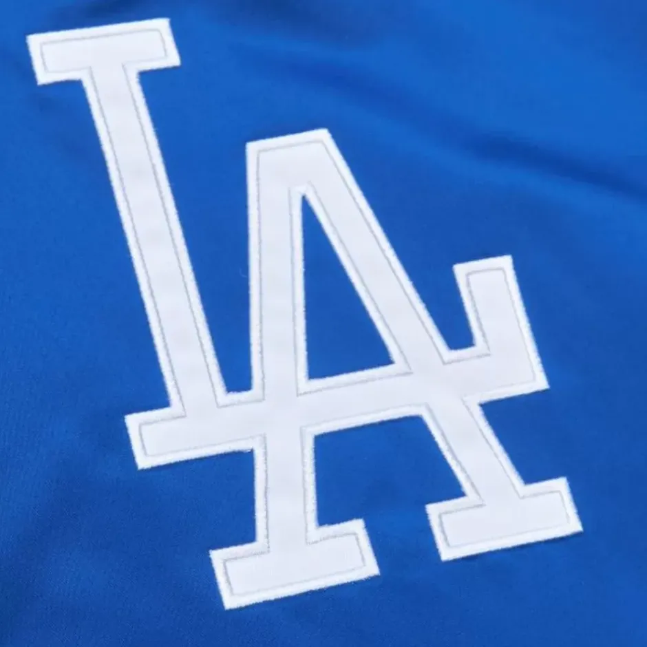 Men Mitchell & Ness Jackets & Outerwear-Heavyweight Satin Jacket Los Angeles Dodgers