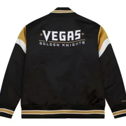 Men Mitchell & Ness Jackets & Outerwear-Heavyweight Satin Jacket Vegas Golden Knights