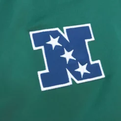 Men Mitchell & Ness Jackets & Outerwear-Heavyweight Satin Jacket Green Bay Packers