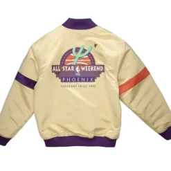 Men Mitchell & Ness Jackets & Outerwear-Heavyweight Satin Jacket Nba All Star 1995-96