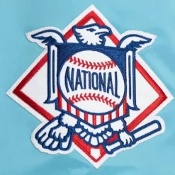 Men Mitchell & Ness Jackets & Outerwear-Heavyweight Satin Jacket Atlanta Braves