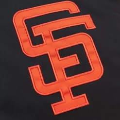 Men Mitchell & Ness Jackets & Outerwear-Heavyweight Satin Jacket San Francisco Giants