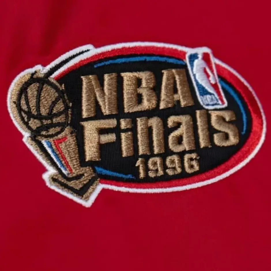 Men Mitchell & Ness Jackets & Outerwear-Heavyweight Satin Jacket Chicago Bulls