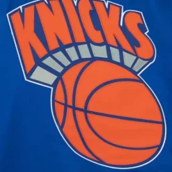 Men Mitchell & Ness Jackets & Outerwear-Heavyweight Satin Jacket New York Knicks