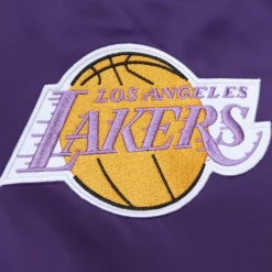 Men Mitchell & Ness Jackets & Outerwear-Heavyweight Satin Jacket Los Angeles Lakers
