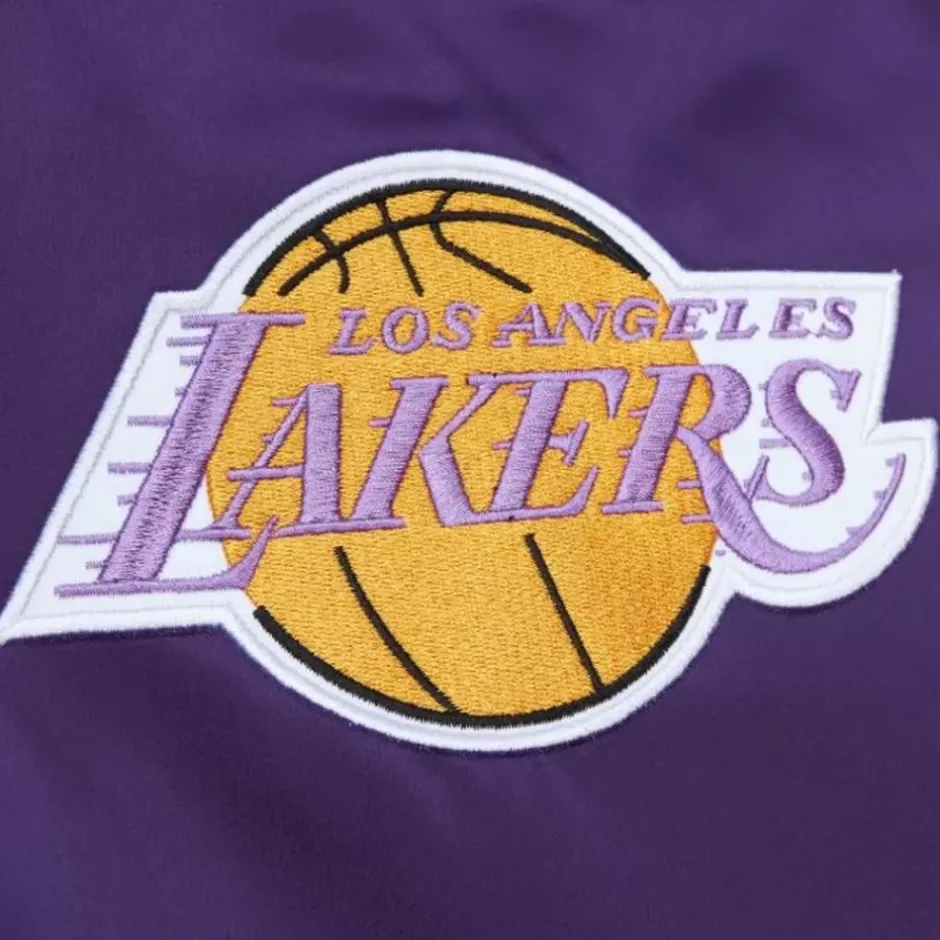 Men Mitchell & Ness Jackets & Outerwear-Heavyweight Satin Jacket Los Angeles Lakers