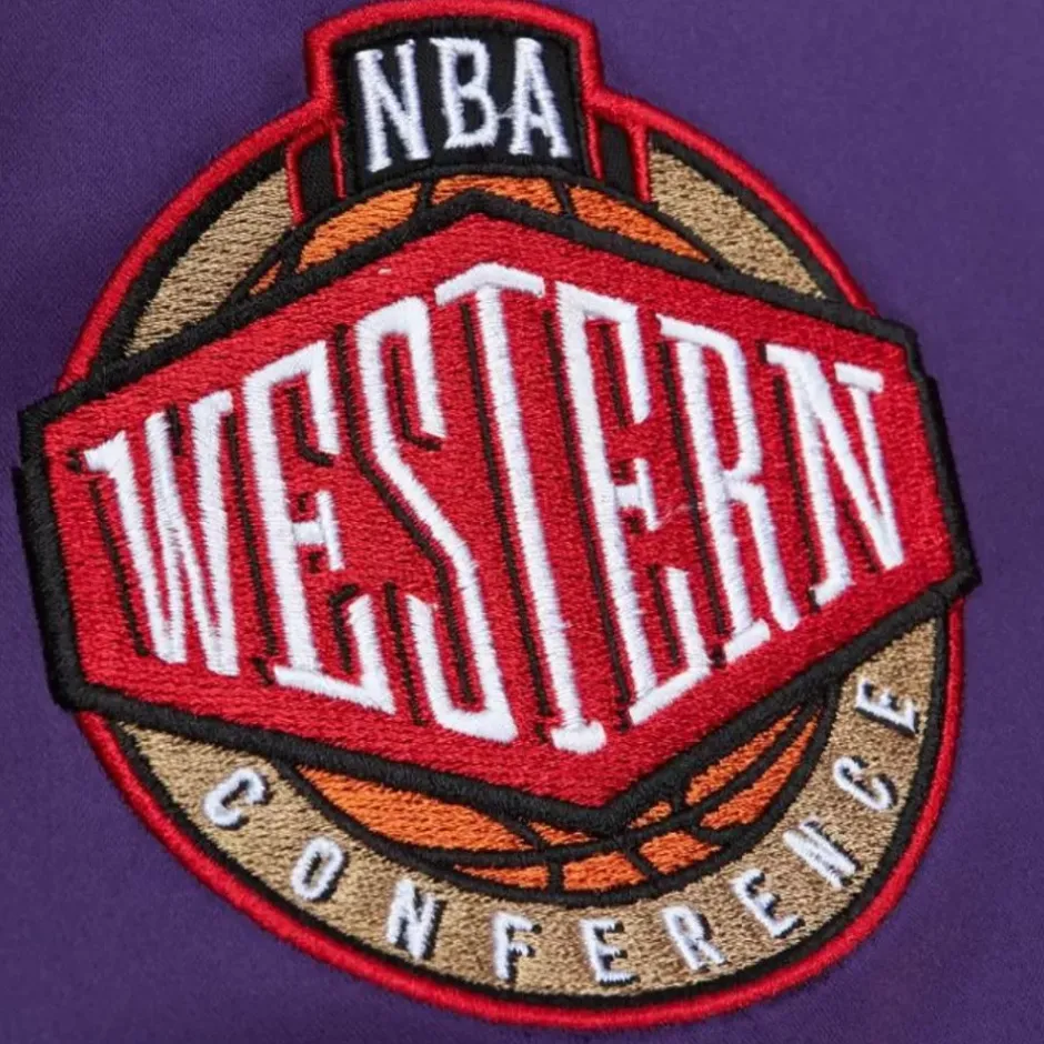 Men Mitchell & Ness Jackets & Outerwear-Heavyweight Satin Jacket Los Angeles Lakers