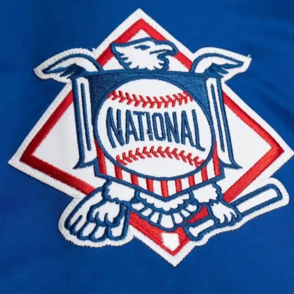 Men Mitchell & Ness Jackets & Outerwear-Heavyweight Satin Jacket Los Angeles Dodgers