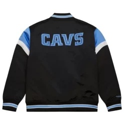 Men Mitchell & Ness Jackets & Outerwear-Heavyweight Satin Jacket Cleveland Cavaliers