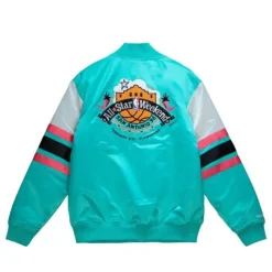 Men Mitchell & Ness Jackets & Outerwear-Heavyweight Satin Jacket All Star 1996-97