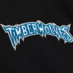 Men Mitchell & Ness Jackets & Outerwear-Heavyweight Satin Jacket Minnesota Timberwolves