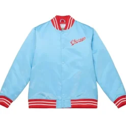 Men Mitchell & Ness Jackets & Outerwear-Heavyweight Satin Jacket Chicago White Sox