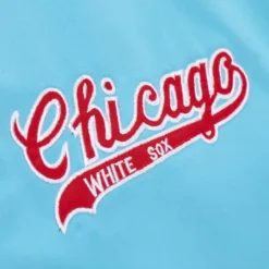 Men Mitchell & Ness Jackets & Outerwear-Heavyweight Satin Jacket Chicago White Sox