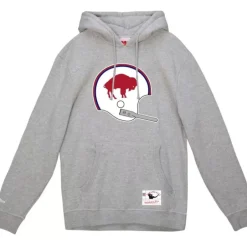 Men Mitchell & Ness Hoodies & Sweatshirts-Helmet 1 Hoodie Buffalo Bills