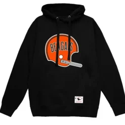 Men Mitchell & Ness Hoodies & Sweatshirts-Helmet 1 Hoodie Cincinnati Bengals