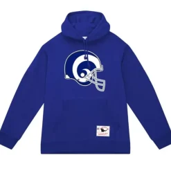 Men Mitchell & Ness Hoodies & Sweatshirts-Helmet 1 Hoodie Los Angeles Rams