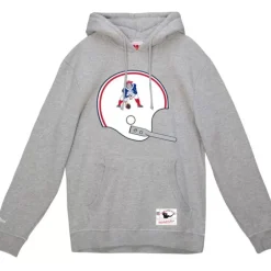 Men Mitchell & Ness Hoodies & Sweatshirts-Helmet 1 Hoodie New England Patriots