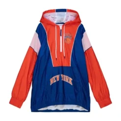 Men Mitchell & Ness Jackets & Outerwear-Highlight Reel Windbreaker New York Knicks