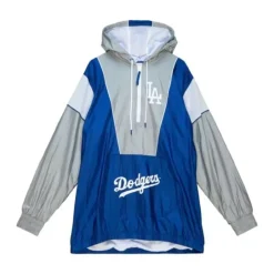 Men Mitchell & Ness Jackets & Outerwear-Highlight Reel Windbreaker Los Angeles Dodgers