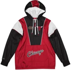 Men Mitchell & Ness Jackets & Outerwear-Highlight Reel Windbreaker Chicago Bulls