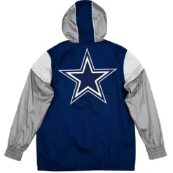 Men Mitchell & Ness Jackets & Outerwear-Highlight Reel Windbreaker Dallas Cowboys