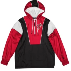 Men Mitchell & Ness Jackets & Outerwear-Highlight Reel Windbreaker Miami Heat