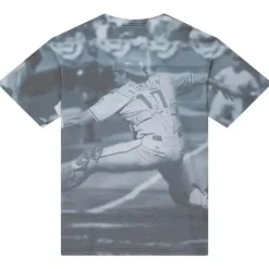 Men Mitchell & Ness T-Shirts & Tops-Highlight Sublimated Player Tee Philadelphia Phillies Darren Daulton