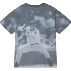 Men Mitchell & Ness T-Shirts & Tops-Highlight Sublimated Player Tee Houston Astros Jeff Bagwell