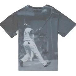 Men Mitchell & Ness T-Shirts & Tops-Highlight Sublimated Player Tee Boston Red Sox David Ortiz
