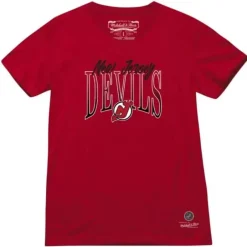 Men Mitchell & Ness T-Shirts & Tops-Hip Check Tee New Jersey Devils